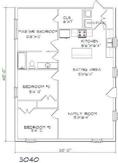 the floor plan for a two bedroom apartment with an attached bathroom and living room area