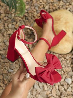 Prom Shoes Red, Red Heels Prom, Quinceanera Heels, Wedding Shoes Red, White High Heel Sandals, Princess Heels, Heel Sandals For Women, Red Wedding Shoes, White High Heels