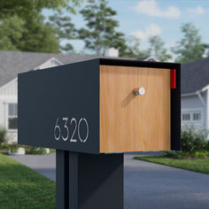 a mailbox with the number 5320 on it