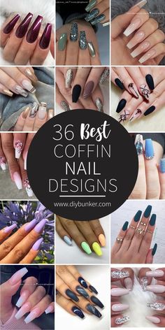 36 Best Coffin Nail Designs You Should be Rocking in 2023 Coffin Style Nails Fall, Coffin Style Nails Design, Dip Powder Nails Coffin, Nails Acrylic For Black Women, Coffin Dip Powder Nails, Coffin Nail Color Ideas, Fall Coffin Acrylic Nails, Fall Coffin Nail Ideas, Fall Coffin Nails