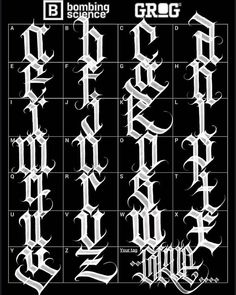 some type of calligraphy that is in the style of an old school tattoo font