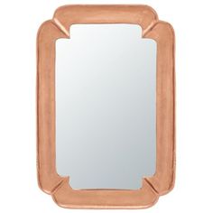 a mirror that is in the shape of a rectangle