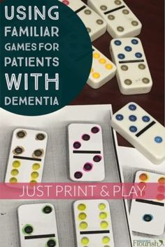 OT treatment idea for low level dementia patients. Perfect for purposeful activity (familiar & fun!) and sensory stimulation. Just print and play. | SeniorsFlourish.com Allen Cognitive Levels Activities, Low Functioning Activities For Seniors, Cognitive Activities For Adults, Allen Cognitive Levels, Snf Activities, Snf Slp