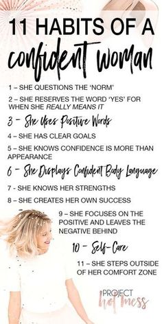 Self confidence isn't something you just 'have'. It's something that takes work to achieve and then it's something you need to make a habit. Here are the top 11 habits of a confident woman - how many of these habits do you have? Confident Body Language, How To Believe, Building Self Confidence, Vie Motivation, Self Confidence Tips, Confidence Tips, Successful Women, Self Care Activities