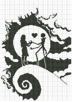 a cross stitch pattern with an image of a man and woman standing in front of a sun