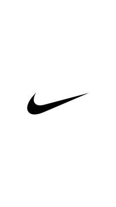 a black and white photo of a nike logo