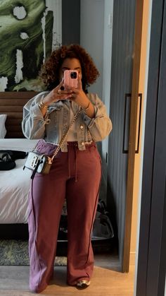 Fashion nova sweats accessories ASICS ptso Sweats Fashion Women, Fatigue Shirt Outfit For Women, Chill Plus Size Outfits, Brunch Outfit Black Woman Sneakers, Simple Fall Outfits Black Women, Cute Outfits For Walking A Lot, Cool Outfits Plus Size, Chill Date Outfit Black Woman, Graphic Tee Winter Outfit