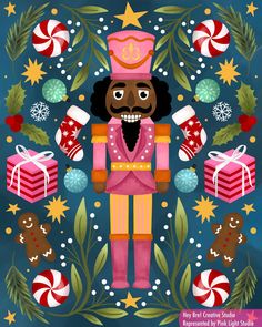 My favorite time of the year! 🎄 The Nutcracker Aesthetic, Nutcracker Illustration, Nutcracker Aesthetic, Nutcracker Painting, Aesthetic Red, The Nutcracker, Holiday Illustrations, Christmas Illustration, Nutcracker Christmas