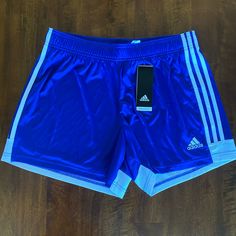 Adidas Blue/White Womens Tastigo Short Retails: $25 Adidas Shorts Outfit, Adidas Shorts Women, Black Spandex Shorts, Adidas Soccer Shorts, Short Adidas, Athletic Shorts Women, Adidas Set, Adidas Activewear, Adidas Short