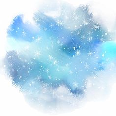 an abstract blue and white background with snow flakes