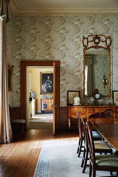 the dining room is clean and ready for us to use