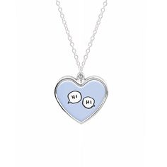 Get ready to add a little love to your outfit with our Hi Hi Heartstopper Necklace! Available in a heart or circle shape, this necklace is made from zinc coated aluminium for a durable and stylish finish. 

 Add a personal touch with optional engraving on the reverse, making it the perfect gift for yourself or someone special. Show your love in style with this fun and unique accessory! 

 Designed and hand-printed in the UK, this necklace is not only fashionable but also eco-friendly. For every order placed with our store, a tree is planted to help offset our carbon footprint. Plus, enjoy free worldwide shipping on all orders! Heartstopper Necklace, Hi Hi Heartstopper, Custom Engraved Necklace, Planting Trees, Mushroom Decor, Engraved Necklace, Circle Shape, Accessories Unique, Custom Engraving