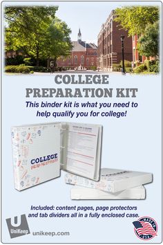 an advertisement for college preparation kit