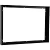 an empty black frame on a white background