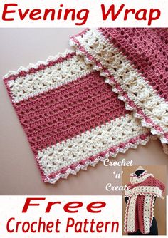 crochet patterns for evening wraps and scarves free crochet pattern