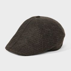 Gives any ensemble a pop of classic appeal with this Recycled Polyester Beanie from Goodfellow & Co™. Made from a midweight fabric, this woven beanie hat sits comfortably on your head, while a back elastic closure offers a secure fit. Showcasing a textured heathered pattern for cool flair, you can pair it with a variety of ensembles. Goodfellow & Co™: Feel good in what you wear, anywhere. Cotton Cap For Fall, Classic Winter Cap, Fitted Brown Hat For Cold Weather, Classic Spring Beanie Hat, Cotton Flat Cap For Fall, Wool Flat Cap For Spring, Classic Beanie For Fall, Classic Cotton Hats For Cold Weather, Classic Cotton Hat For Cold Weather