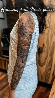 a woman with a tattoo on her arm