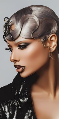 Special Makeup Looks, Extreme Makeup Looks, Makeup Looks Editorial, High Fashion Hairstyles, Dramatic Hairstyles, High Fashion Makeup Editorial, Editorial Makeup Looks, Dance Competition Hair, Vogue Makeup