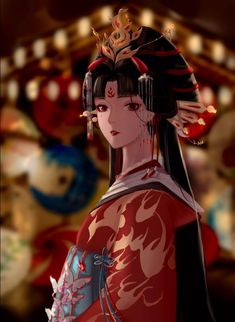 Anime Kimono, Geisha Art, Art Painting Gallery, Game Character Design, Anime Couples Manga, Fan Fiction, Digital Art Girl, Beautiful Fantasy Art, Anime Artwork