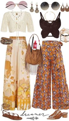 Spring Boho Outfit | ShopLook Light Boho Outfit, Girly Boho Aesthetic, Indie Music Festival Outfit, Bohemian Aesthetic Outfit, Hippie Fashion Aesthetic, Modern Hippie Outfits, Sun Outfits, Boho 2024, Moon 2024