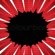 an abstract red and white background with black center in the middle, surrounded by rays