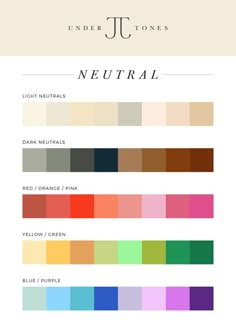 Neutral Tones Fashion, Neutral Skin, Deep Autumn Color Palette, Neutral Undertone, Neutral Skin Tone, Skin Undertones, Olive Skin Tone, Warm Skin Tone, Cool Skin Tone