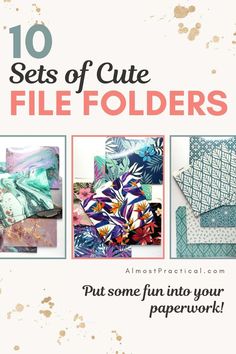 10 sets of cute file folders to put some fun into your paperwork