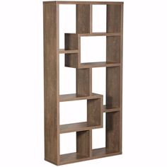 Walnut Oak "Puzzle" Display Cube by ID USA Furniture is now available at American Furniture Warehouse. Shop our great selection and save! 27090WOA Theatre Room Decor, Puzzle Display, Bedroom Bookcase, Theater Room Decor, Modern Bookshelf, Book Cases, Entertainment Wall, Cube Organizer