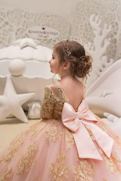 Pink Ball Gown, Kids Gown, Girls Pink Dress, Princess Ball Gowns, Flower Girl Dress Lace, Flower Girl Dresses Tulle, Gowns For Girls, Birthday Party Dress