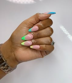 Nails Lips, Spring Nail Ideas, Diva Nails, Have A Great Night, Almond Acrylic Nails, Long Acrylic