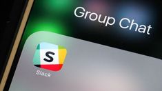 the group chat logo is displayed on an iphone