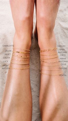 Girl! It's summer and it's time to get living! These anklets are the perfect summer accessory- light, fun, flirty and, like all Hey June products, freaking reliable! 14k Gold filled or sterling silver, you don't have to worry about these- wear them all summer long without tarnishing or turning. We want you to enjoy the heck out of these long, sunny days. PLEASE measure your ankle to get a good feel for the length you need. The most common commercial length for an anklet is 9 inches. MEASURE MEAS Permanent Anklet, Hey June, Living In Yellow, Ankle Jewelry, Tall Girl, Fancy Jewelry, Silver Shop, Cute Sets, Running Tops