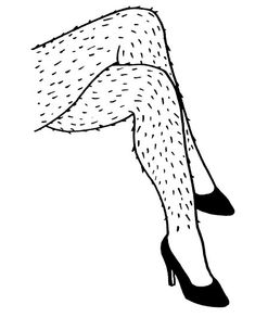 a woman's legs in high heeled shoes and tights, drawn by hand