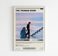 The Truman Show Movie Poster  Minimalist Movie Poster  Jim Carrey  Custom Movie Print  Wall Art Print  Couple Gift  Home decor 1610132933 Show Movie Poster, Movie Posters Decor, Spiderman Poster, French Movie Posters, Show Movie, The Truman Show