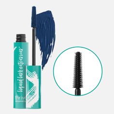 Instantly create the look of lash extensions with this award-winning, best-selling tubing mascara that won't clump, flake or smudge. This water-resistant formula is available in 6 shades! Voted 'Best Vegan Tubing Mascara' byWho What Wear. Learn more about our entire expert lash line to get your best lashes ever. Explore the collectionHERE. | Thrive Liquid Lash Extensions Tubing Mascara in Deep Blue (Nola) | Thrive Causemetics | 100% Vegan Makeup | Best Cruelty-Free Cosmetics. Thrive Causemetics Mascara For Sensitive Eyes, Mascara Remover, Lash Extension Mascara, Thrive Causemetics, Tubing Mascara, Cruelty Free Cosmetics, Best Mascara, Plumping Lip Gloss, Best Lashes