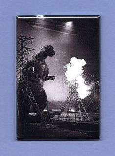 GODZILLA *2X3 FRIDGE MAGNET* JAPAN FICTIONAL MONSTER MOVIES FILMS CULTURAL ICON Dvd Art, Giant Monster Movies, Classic Monster Movies, Old Posters, Kong Godzilla, Robot Monster, Japanese Monster, Horror Monsters, Fiction Movies