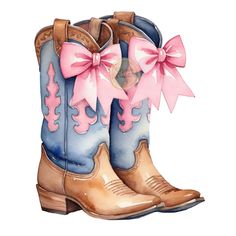 Vintage Western Clip Art, Cowboy Boots Clipart, Cowboy Boot Aesthetic, Print Shop Ideas, Cowboy Boots Aesthetic, Blue Cowgirl Boots, Danish Pastel Aesthetic, Cowboy Rodeo, Clip Art Png