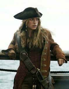 Pirate Clothing, Elizabeth Swann, A Ship, The Deck, The Caribbean, Long Hair, A Woman, Hair