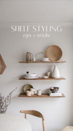 shelf styling tips and tricks for the kitchen