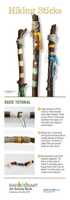 the instructions for how to make an old pipe with wood and rope, including two different types