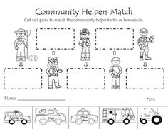 the worksheet for children to learn how to make their own paper toy figures