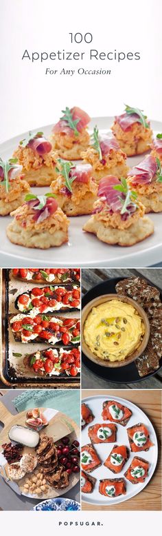 an image of appetizer recipes for any occasion