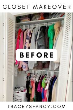 closet makeover before and after