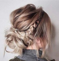 Messy Hair Updo, Messy Wedding Hair, Wedding Hair Side, Boho Hairstyle, Messy Updo, Braid Hairstyle