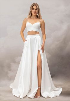 Teffa Skirt Wedding Dress Separates, Wedding Dress Aesthetic, Prom Skirt, Catherine Deane, Wedding Dress Outfit, Statement Skirt, Knife Pleat, Bridal Skirts, Wedding Skirt