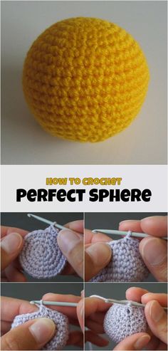 how to crochet the perfect sphere with this easy step - by - step video