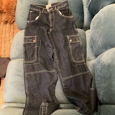 Urban Outfitters Bdg Brand Dark Wash - Looks Grey But They’re Dark Blue Sorry For Ipad Photo Quality Lol Cargo Carpenter Style Oversized Jeans Contrast Stitching Never Worn Urban Outfitters Cargo, Jeans Urban Outfitters, Urban Outfitters Jeans, Ipad Photo, Oversized Jeans, Bdg Jeans, Carpenter Jeans, Contrast Stitch, Colored Jeans