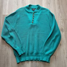 Men's Vintage 90's Lands' End Teal Green Pullover Knit Shawl Sweater Sz Large USA Made VTG Retro. In very good overall condition. See photos for extra details. Feel free to message me if you have any questions! Shawl Sweater, Pullover Sweater Men, Pullover Outfit, Pullover Men, Lands End, Knitted Shawls, Teal Green, Vintage Men, Pullover Sweaters