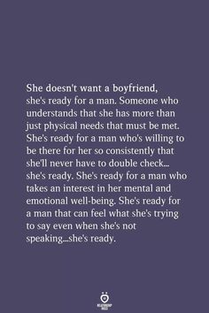 an image with the quote she doesn't want a boyfriend to be her husband