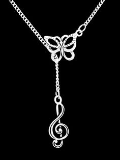 Music Necklace, Music Jewelry, Treble Clef Necklace, Treble Clef Jewelry, Marching Band Jewelry, But Musical Note Jewelry, Treble Clef Jewelry, Treble Clef Necklace, Necklace Music, Music Necklace, Jewelry Butterfly, Sunflower Jewelry, Music Jewelry, Sunflower Necklace